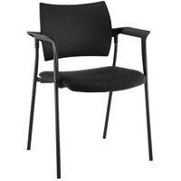 Fauteuil visiteur Tendance piètement noir dossier polypro Sokoa thumbnail image 6