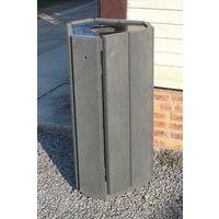 Poubelle Parc Hexagonale porte sac 100 Coloris gris thumbnail image 2