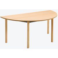 Table Lise 1/2 lune pieds bois