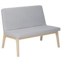 Banquette Zélos 2 places sans surpiqûre hêtre Cendre - Image principale