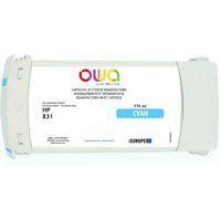 Cartouche d'encre remanufacturée large format HP 831 - Cyan - Image principale