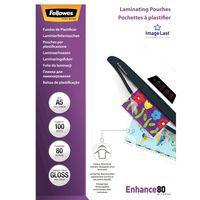 Pochette de plastification A5 154x216 mm 80µ - Fellowes