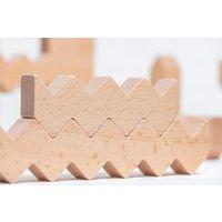 Lot 30 blocs bois zigzag - Image 3