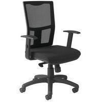 Fauteuil Ritz accoudoir réglable dossier résille noire - Manutan Expert thumbnail image 3