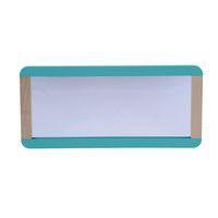 Miroir Lili 120 x 60 cm coloris hêtre/bleu turquoise - Image principale