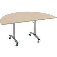 Table demi-lune plateau mélaminé pivotant Axe - Manutan Expert thumbnail image 4