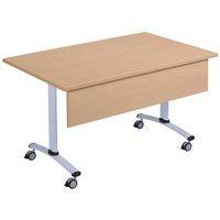 Table rectangulaire mélaminé avec voile de fond pivotant Axe Manutan Expert thumbnail image 3