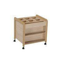 Poste atelier mobile Lili piètement coloris hêtre - Image 2