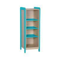 Meuble 1 colonne 4 niches Lili hauteur 137 cm coloris bleu turquoise - Image principale