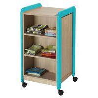 Meuble range-serviettes biface Lili piètement bleu turquoise - Image 3