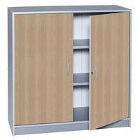 Armoire portes battantes couleur caisson aluminium - Manutan Expert