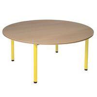 Table maternelle ovale 4 pieds tube Lise