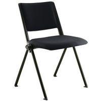Lot de 2 chaises Match Piètement noir dossier et assise tissu classé M1 thumbnail image 8