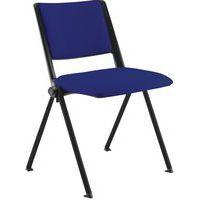 Lot de 2 chaises Match Piètement noir dossier et assise tissu classé M1 - Image 5