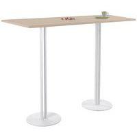Table Roxane 2 pieds piètement 2 tubes 140x40 cm - Image principale