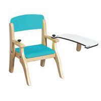 Fauteuil Lili avec tablette amovible T0 coloris bleu turquoise - Image 2