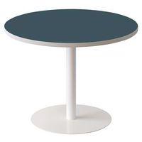 Guéridon bas Easy Office pied métal Ø 80 cm plateau coloris Anthracite - Image principale