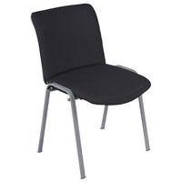 Lot de 5 chaises Best tissu PVC M1 coloris Anthracite - Image principale