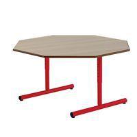 Table régl. Chloé octog. pied dégag. latéral plat. hêtre - Mobidecor thumbnail image 5