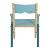 Fauteuil Lili T1 assise/accoudoirs coloris bleu turquoise thumbnail image 4