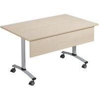 Table rectangulaire mélaminé avec voile de fond pivotant Axe Manutan Expert thumbnail image 8