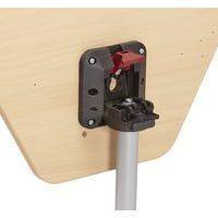 Table mobile Nomade plateau rabattable rectangulaire 70x50 cm stratifié T3 Blanc thumbnail image 2