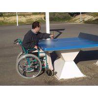 Table de tennis de table  Résitec 60 mm sécuri Plateau bleu thumbnail image 3