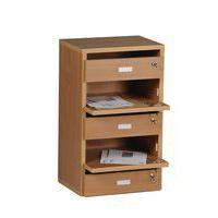 Meuble Octet courrier avec portes boites aux lettres Hêtre - Manutan Expert - Image 2