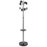 Portemanteau sur pied Stan acier 8 patères Alba