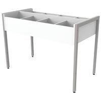 Bac à albums haut simple Ellipse structure métal sans roulettes - Image principale