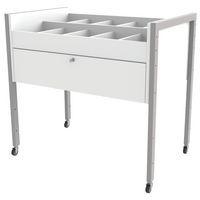 Bac multimédia Ellipse structure métal - Manutan Expert - Image principale