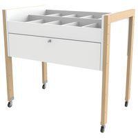 Bac multimédia Ellipse structure bois - Manutan Expert - Image principale