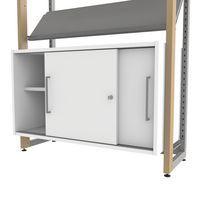 Caisson Ellipse blanc portes coulissantes - Manutan Expert