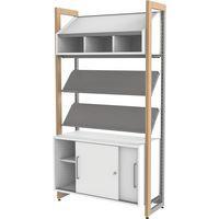 Caisson à abonnement Ellipse blanc pour rayonnage - Manutan Expert - Image 2