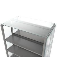 Toit de finition Ellipse en verre dépoli pour rayonnage double face - Image principale