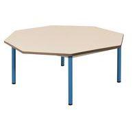 Table fixe Chloé plateau beige 4 pieds octogonale - Mobidecor thumbnail image