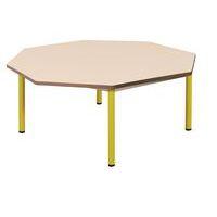 Table fixe Chloé plateau beige 4 pieds octogonale - Mobidecor thumbnail image 5