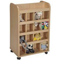 Meuble à doudous 32 cases coloris hêtre - Image 3