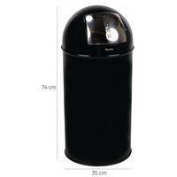 Poubelle à clapet poussoir - 40 L - Manutan - Image 3