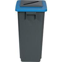 Poubelle de tri grise et bleue - Papier - 60 L thumbnail image 3