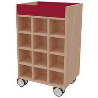 Meuble range doudous Filou rouge cerise - Image principale