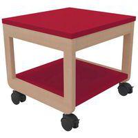 Tabouret adulte mobile Filou rouge cerise - Image principale