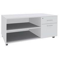 Console mobile Urbano 2 tiroirs 120x60 blanc/blanc - Image principale