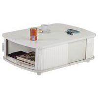 Table basse blanc 4 rideaux blanc thumbnail image 2