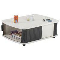 Table basse blanc 4 rideaux noir thumbnail image 2