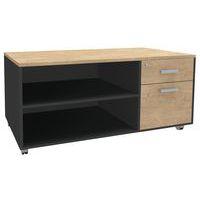 Console mobile Steel Graphite 2 tiroirs Simmob