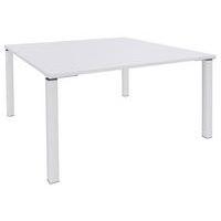 Table de réunion carrée 140x140 cm Lounge 4 pieds Simmob - Image 5