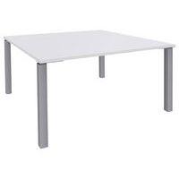 Table de réunion carrée 140x140 cm Lounge 4 pieds Simmob - Image 2