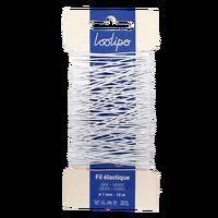 Carte de 10 m de fil élastique blanc pour masque