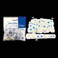 Sachet de 50 yeux mobiles adhésifs étoile ø 1 à 1,5 cm